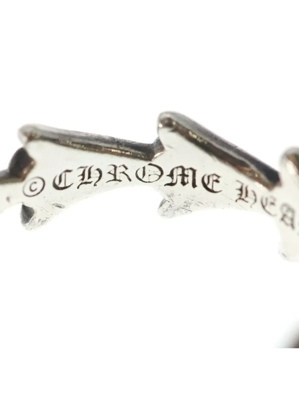 Chrome Hearts Cross Tail Silver Ring